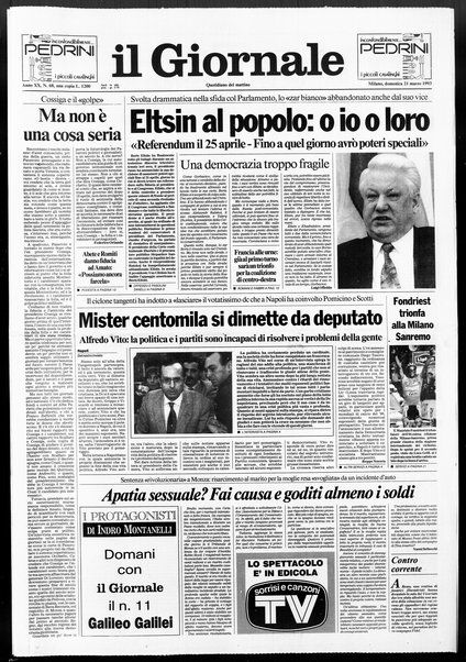 Il giornale : quotidiano del mattino